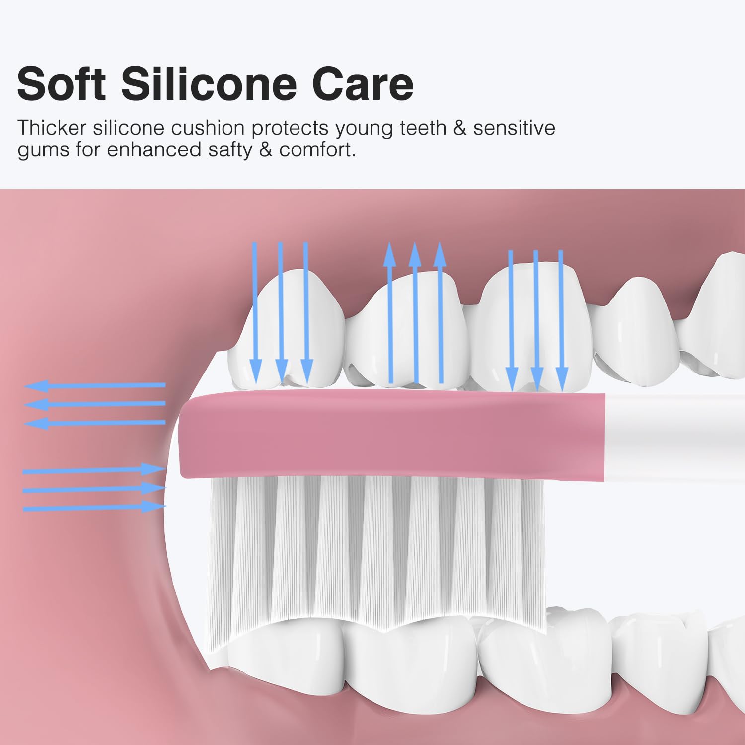 Soft DuPont bristles designed for kids (0.12mm)