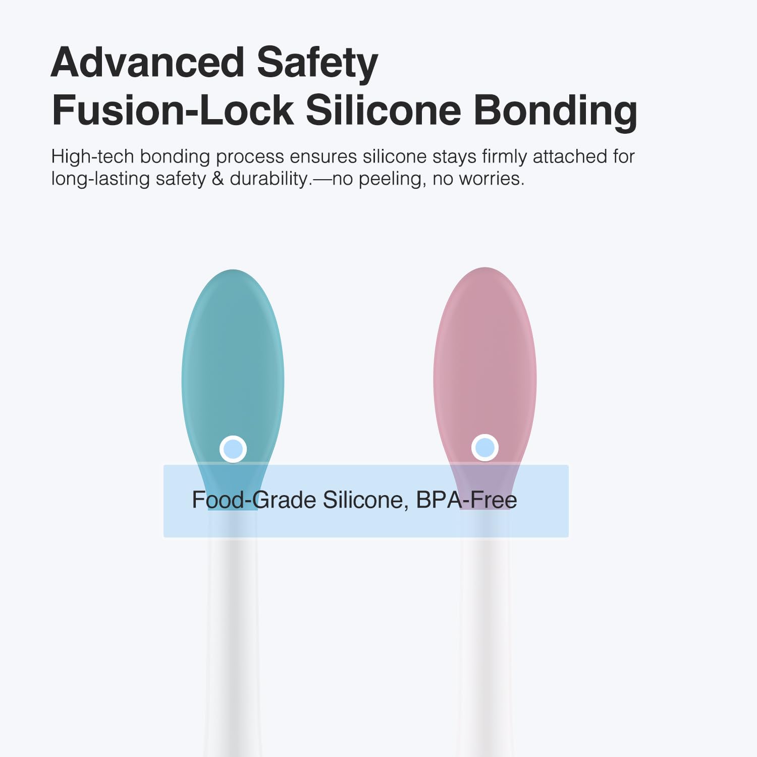 Curve-shaped bristles for thorough cleaning