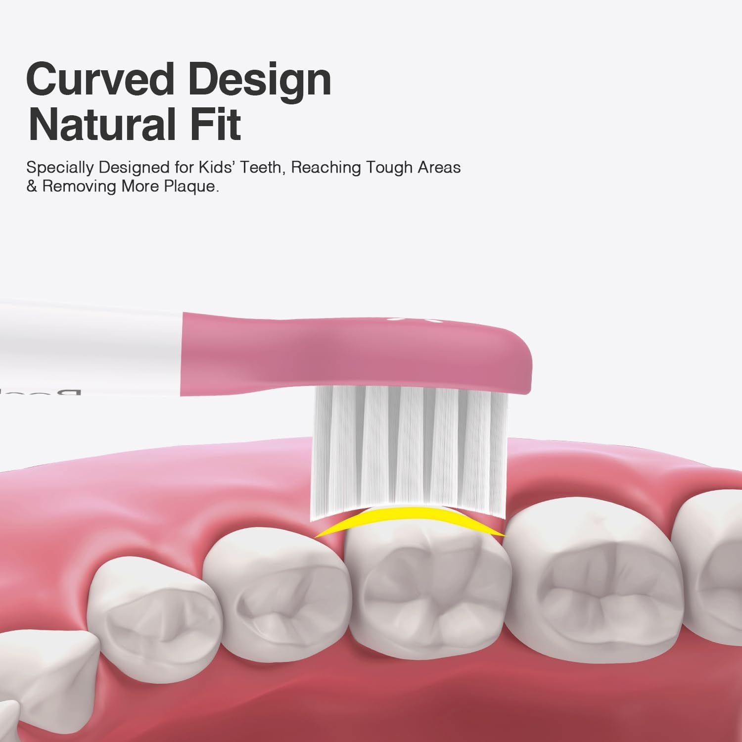 Box of 6 pink Boclengo replacement heads for Philips Sonicare Kids