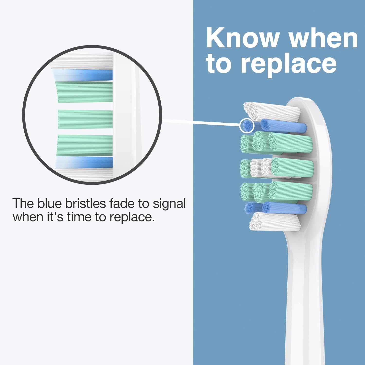 Product shot showing Boclengo Philips Sonicare replacement heads packaging