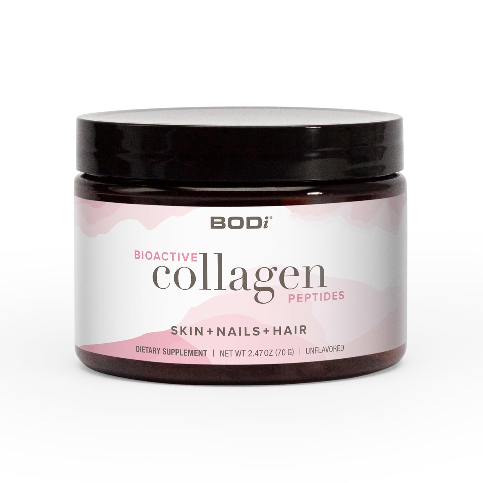 BODi Bioactive Collagen Peptides powder container - unflavored 2.47 oz