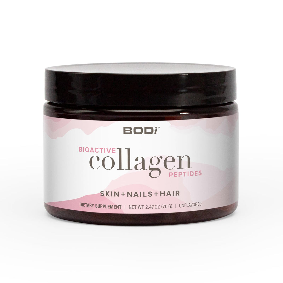 BODi Bioactive Collagen Peptides powder container - unflavored 2.47 oz
