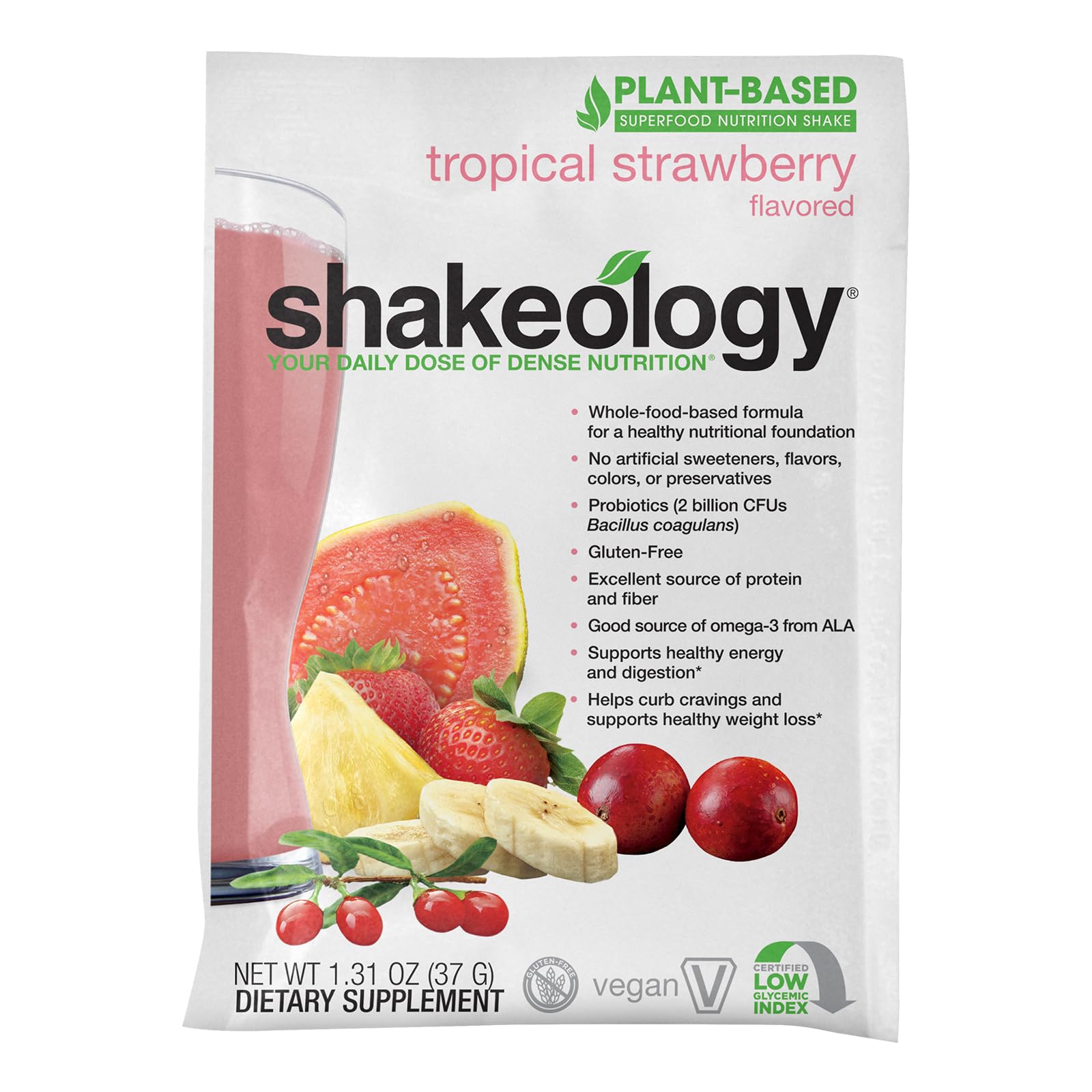 BODi Shakeology gluten-free badge emphasizes gluten-free formulation for allergy-friendly shakes