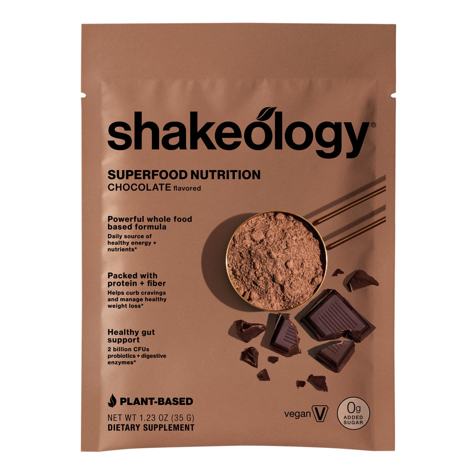 BODi Shakeology gluten-free label close-up on packaging