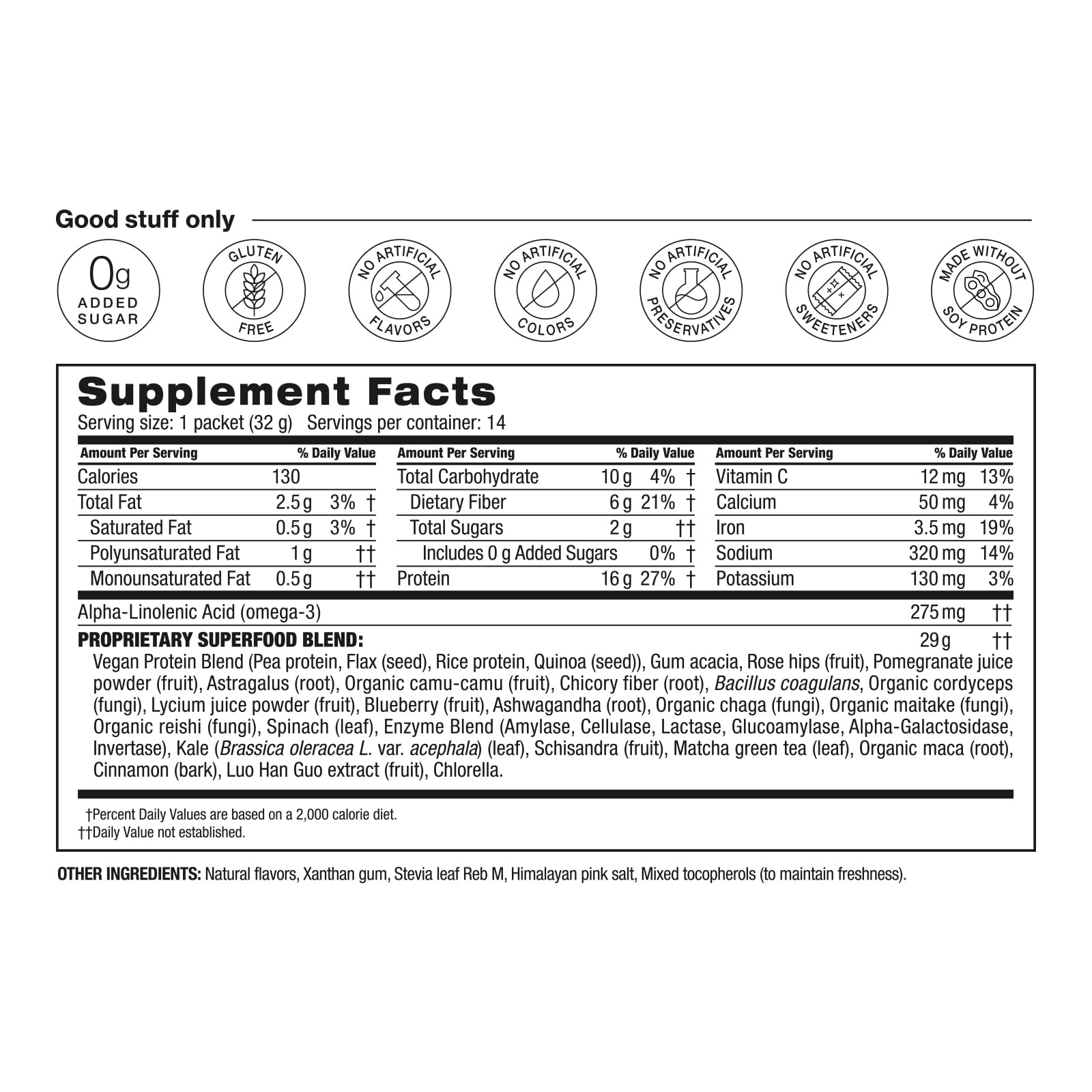 Vanilla Shakeology shake poured into a glass, showing smooth texture