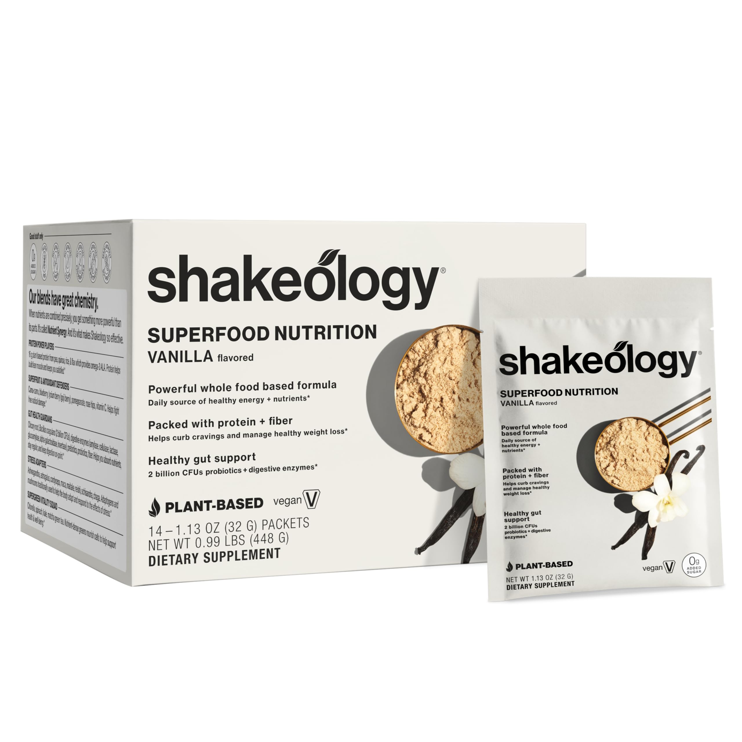BODi Shakeology vanilla packet ready for grab-and-go fueling