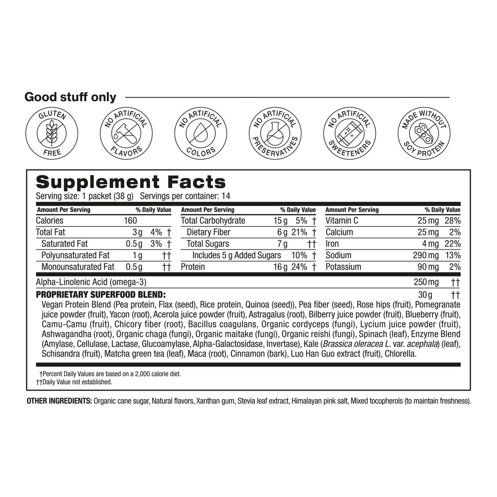 BODi Shakeology vanilla protein blend close-up highlights vegan ingredients for crave control