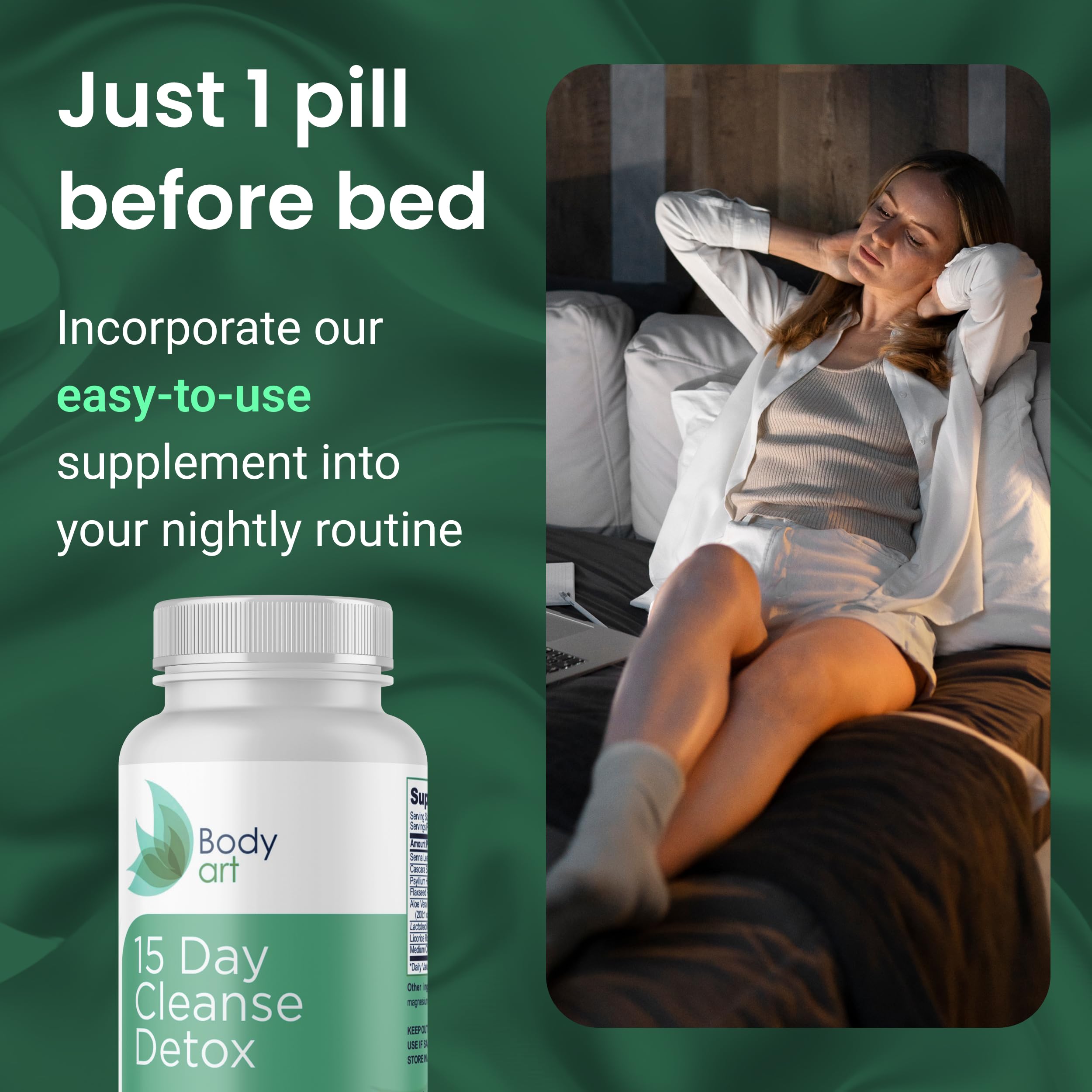 Visual representation of bloating relief and digestion