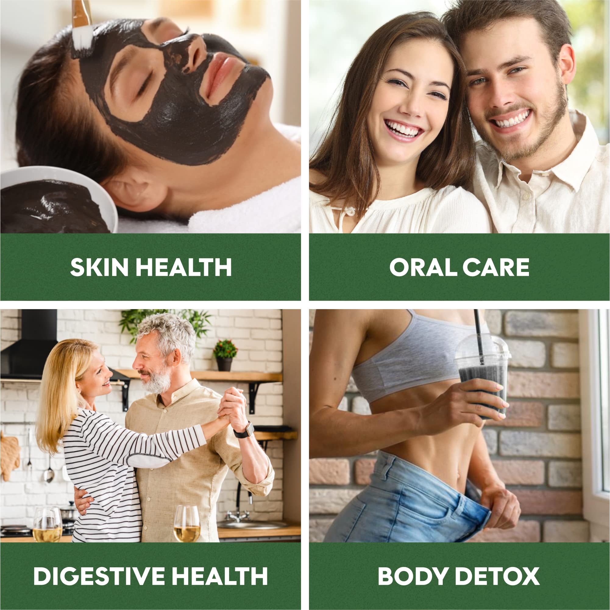 charcoal capsules for body cleansing and digestion