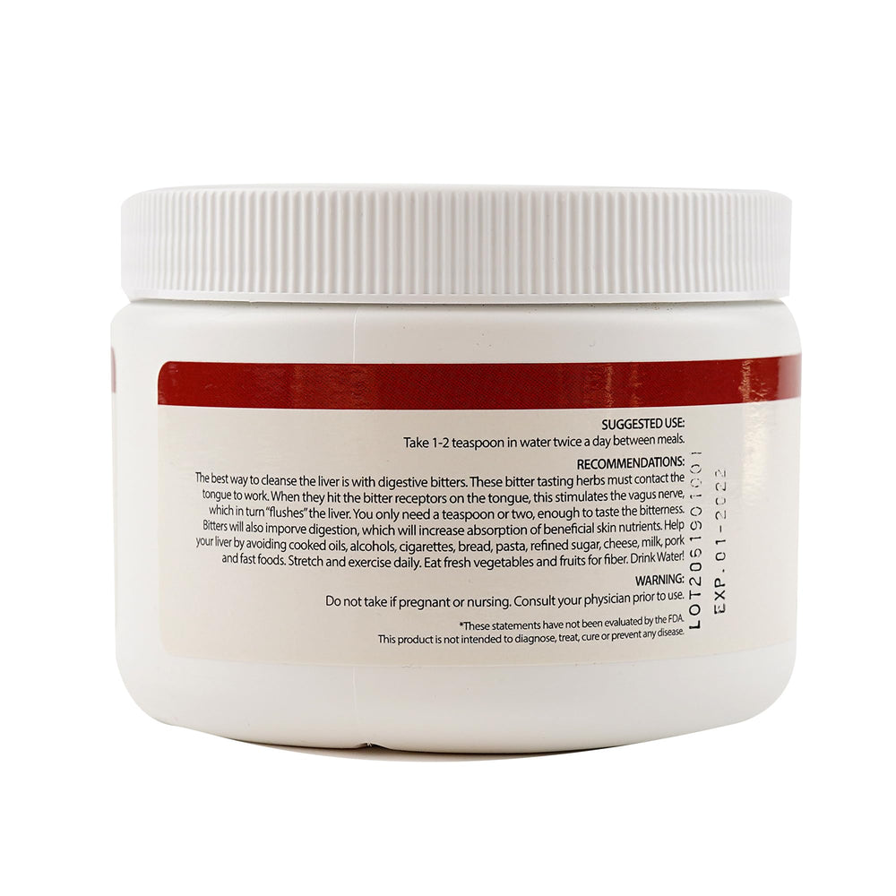 Body Force Liver Formula Powder label with ingredients