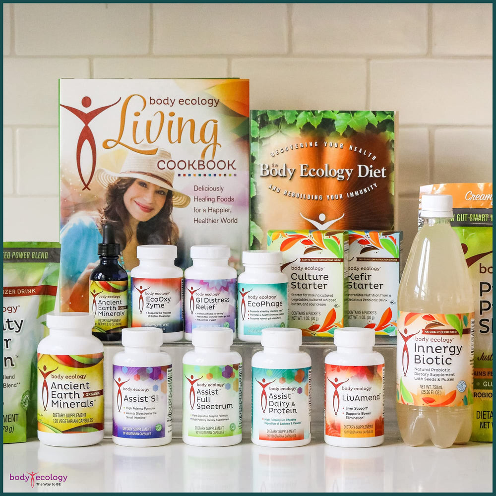 Concept image of gut health and balance with EcoOxyZyme