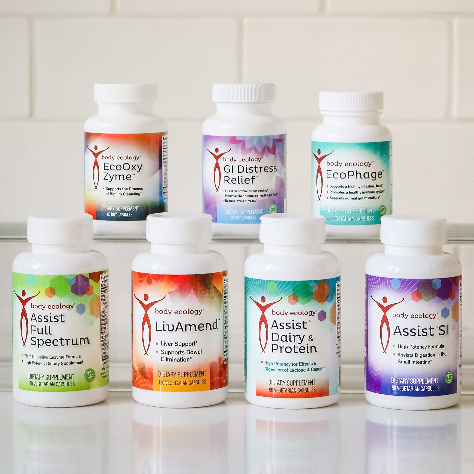 EcoOxyZyme packaging and bottle on display