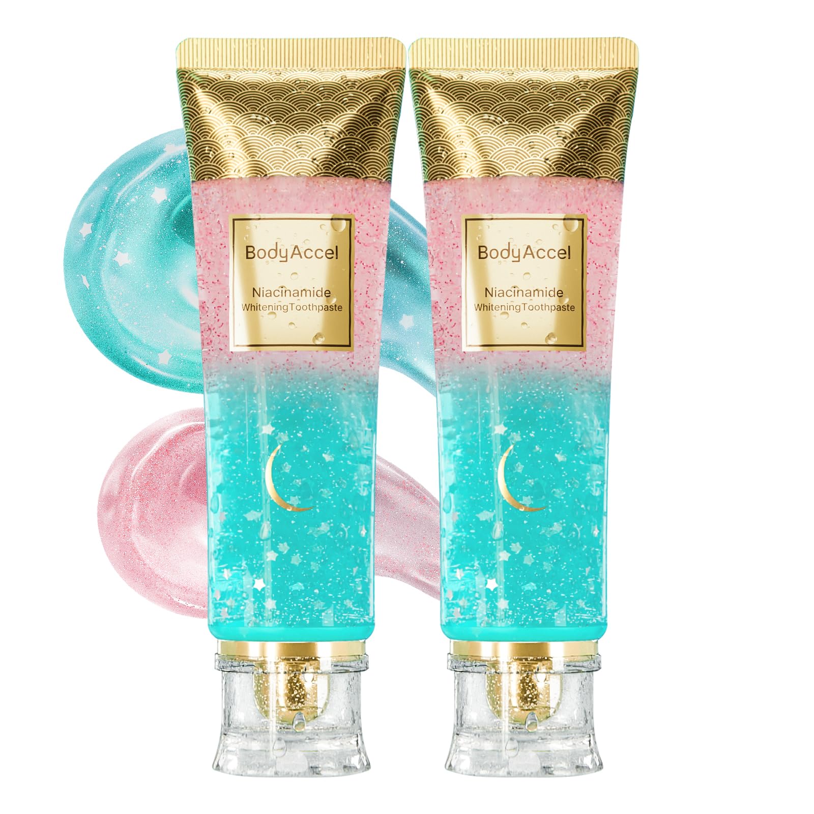 BodyAccel Niacinamide Toothpaste 2 Pack packaging