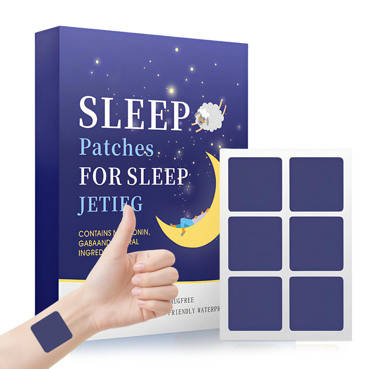 Bodybay Sleep Patches packaging and purple patch box