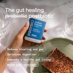 Butyrate helping relieve bloating and gas