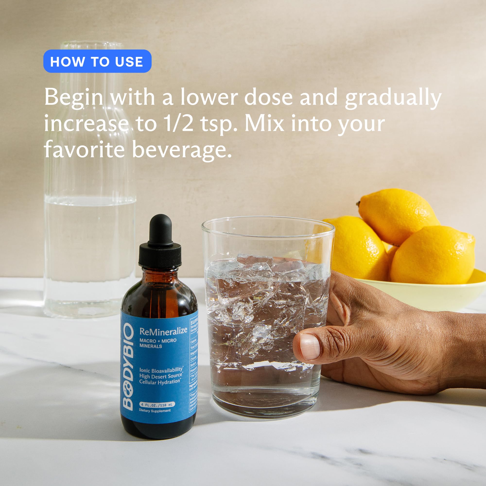 Icon representing ionic trace minerals and cellular hydration