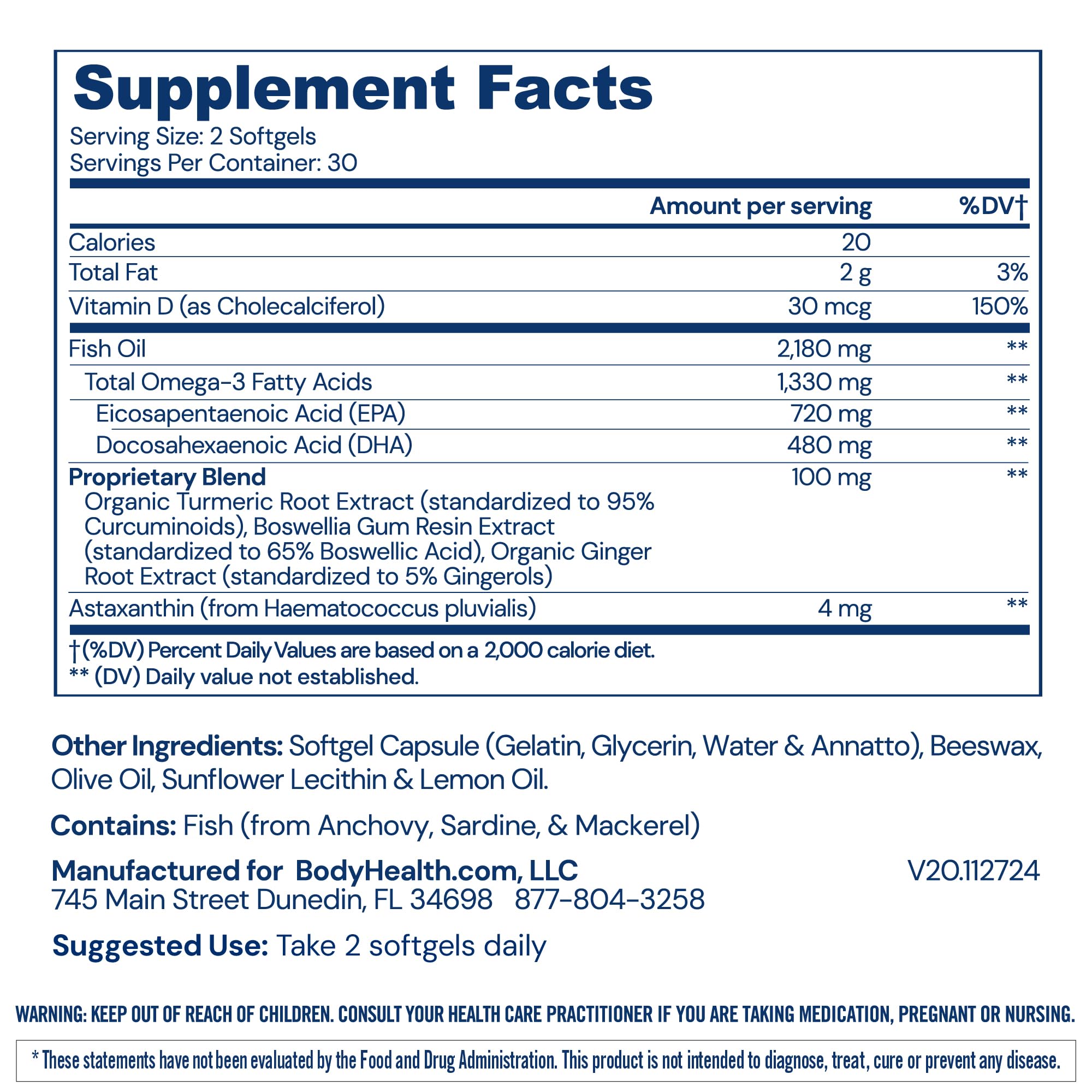 Sustainably harvested Arctic Ocean fish oil