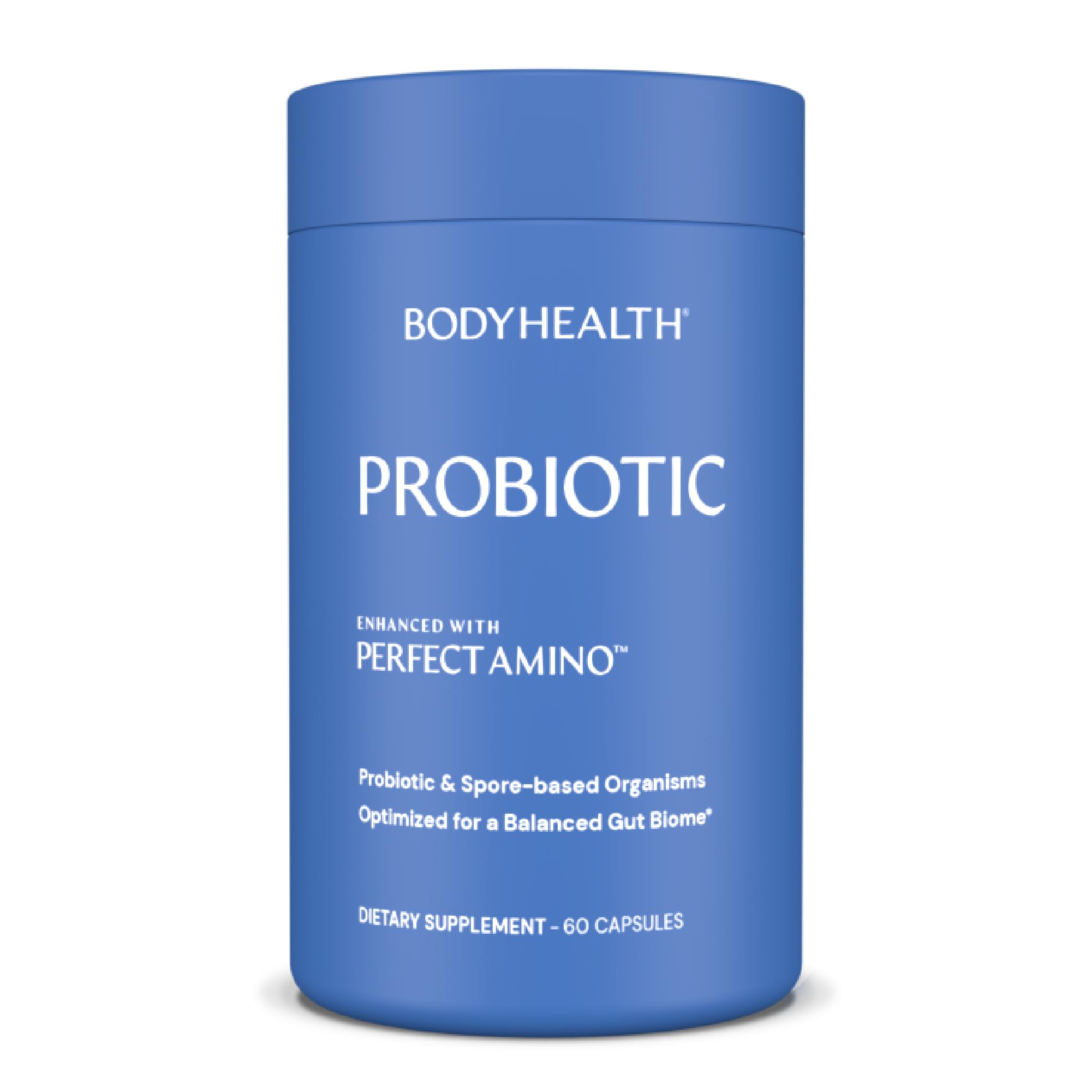 BodyHealth Probiotic bottle with PerfectAmino – 60 capsules