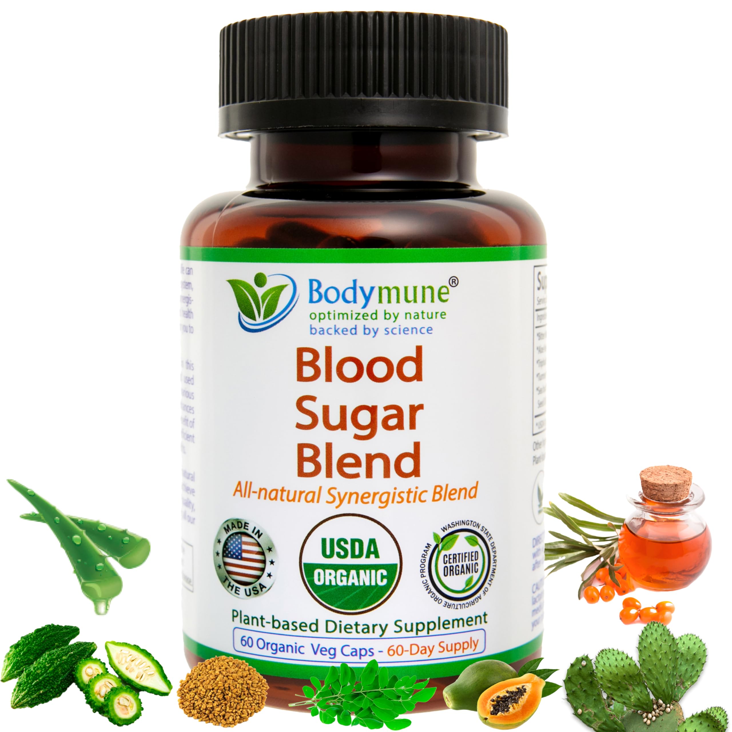 Bodymune Blood Sugar Blend bottle front label