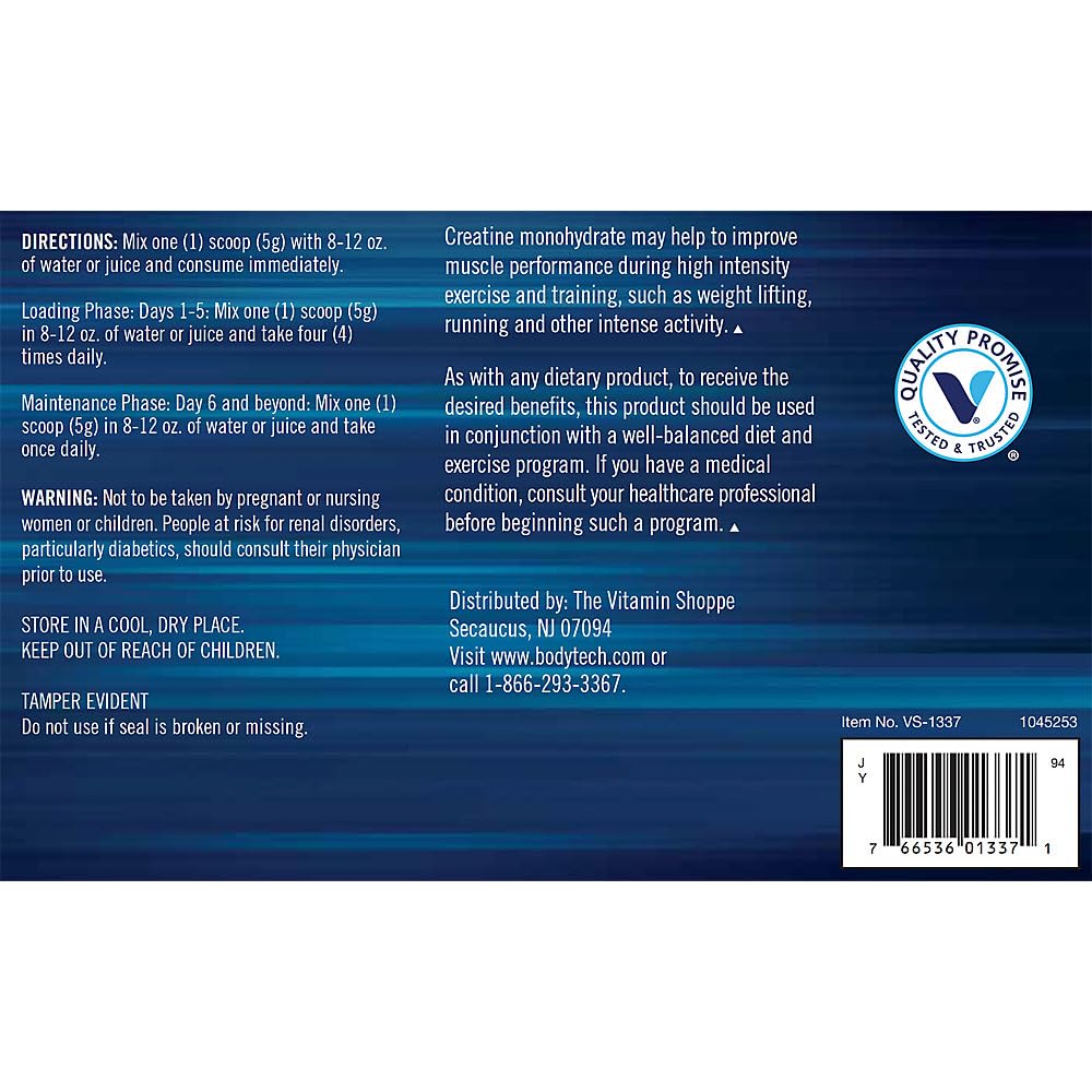 Close-up of pure creatine monohydrate powder