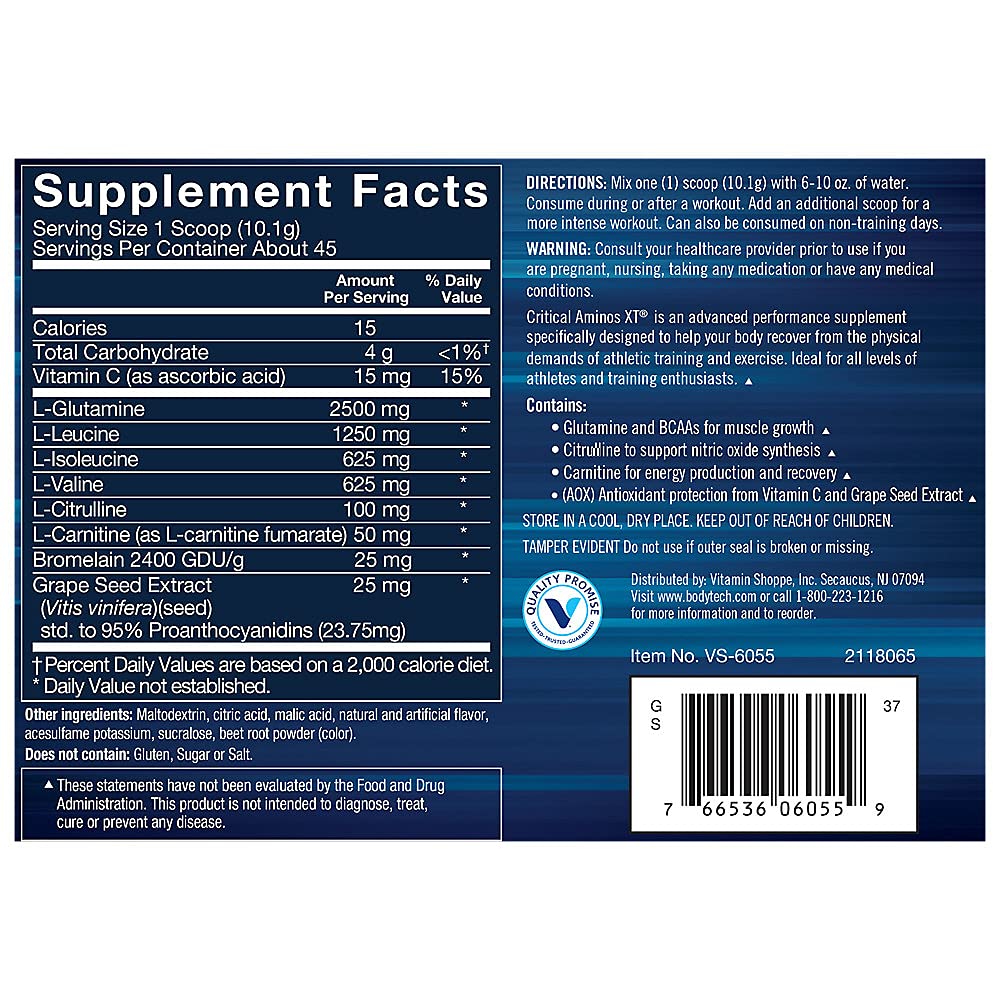 BodyTech Critical Aminos XT being poured into a shaker for intra-workout fueling