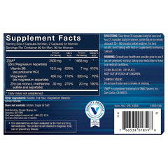 Serving size guidance for BODYTECH ZMA