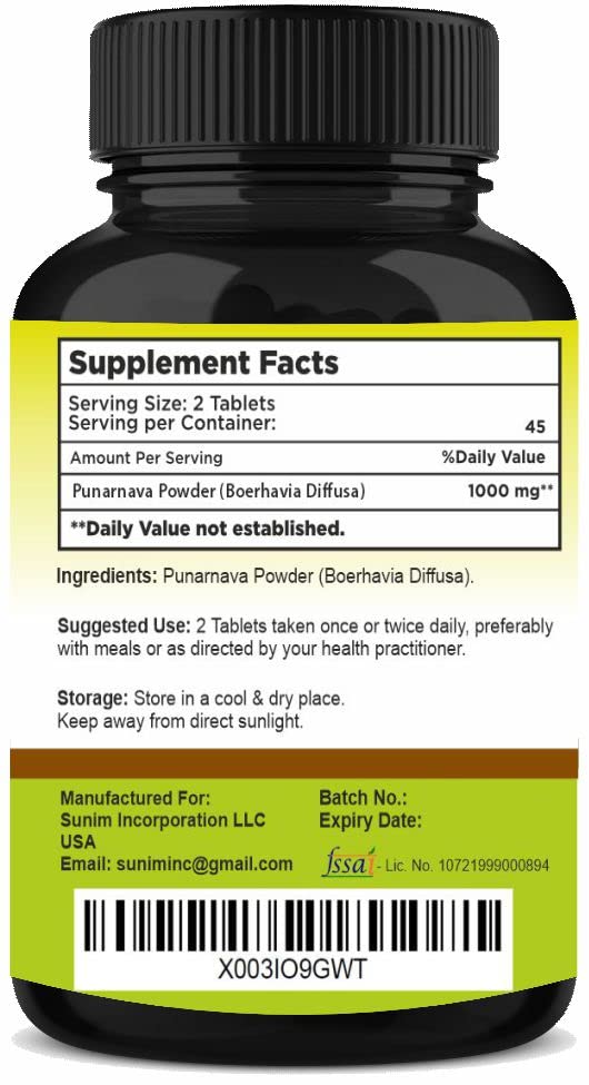 Boerhaavia diffusa herbal formula depiction