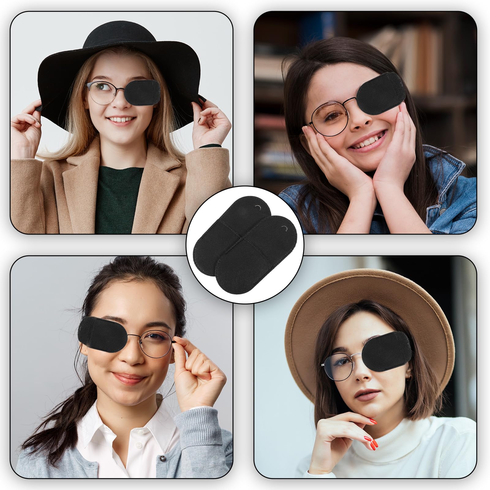 Soft, skin-friendly, reusable eye patches suitable for adults