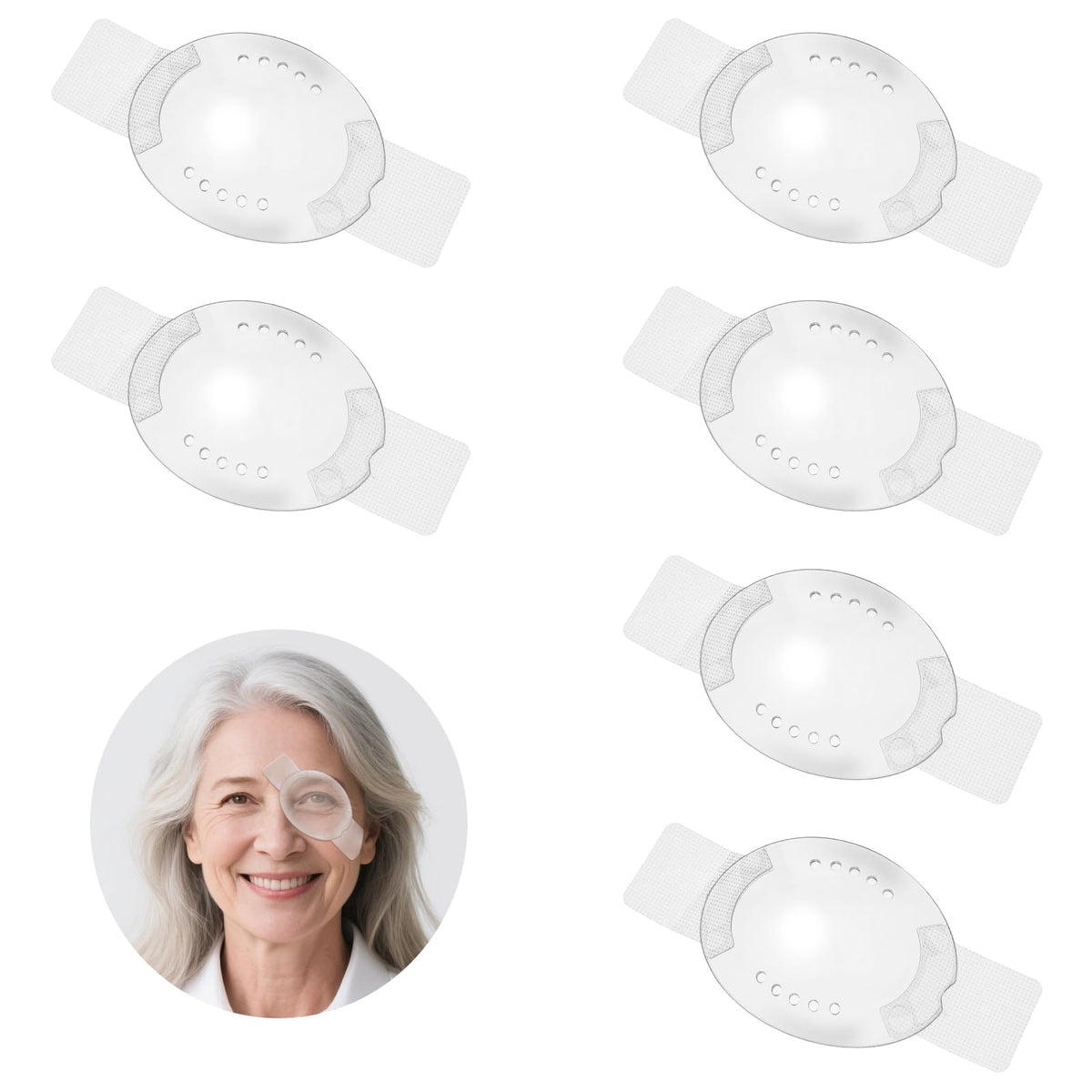 BOHUIZ Eye Shield After Cataract Surgery – Transparent Eye Patch Front View