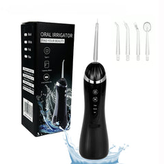 Boicafe cordless water flosser with nozzle attached
