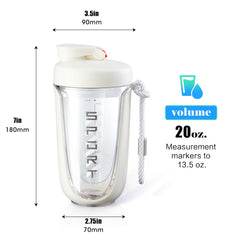 boieioe shaker leak-proof lid prevents spills in a gym bag