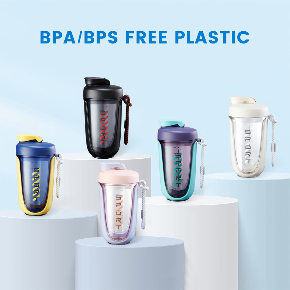 boieioe shaker rounded-bottom design delivers smooth, quiet shakes without rattling while blending protein