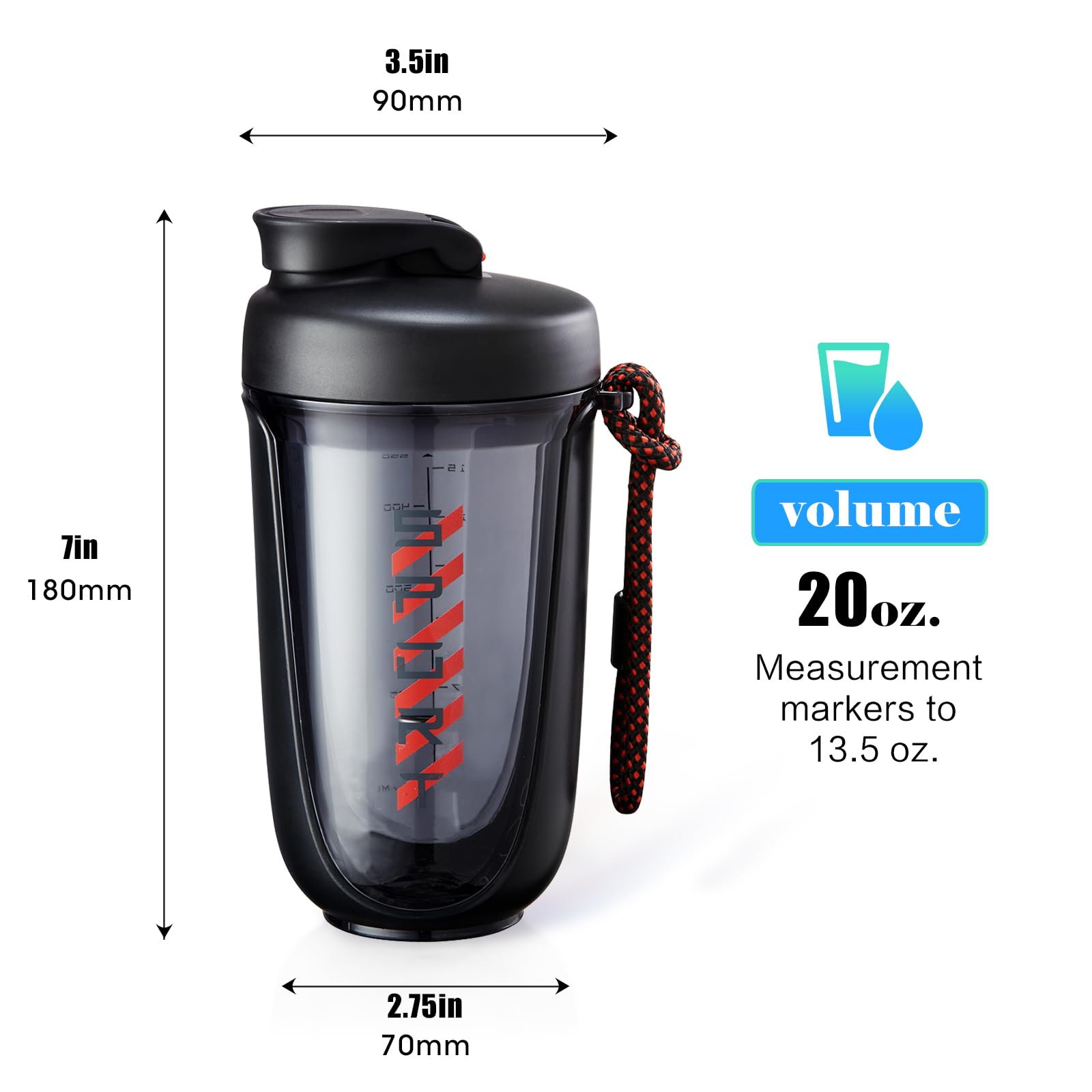 boieioe shaker rounded-bottom design delivers smooth, quiet shakes without rattling while blending protein