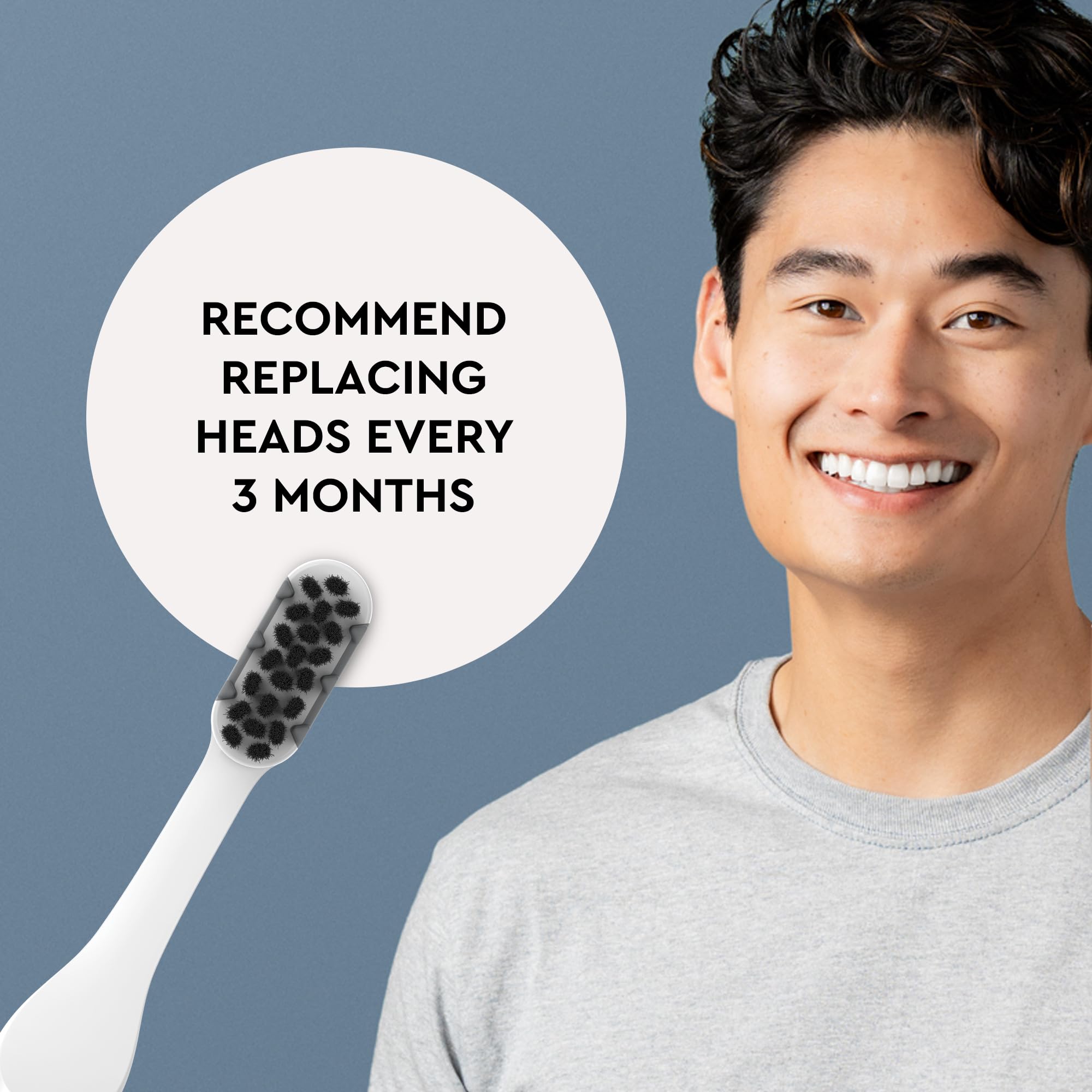 Bright smile after using Boka toothbrush