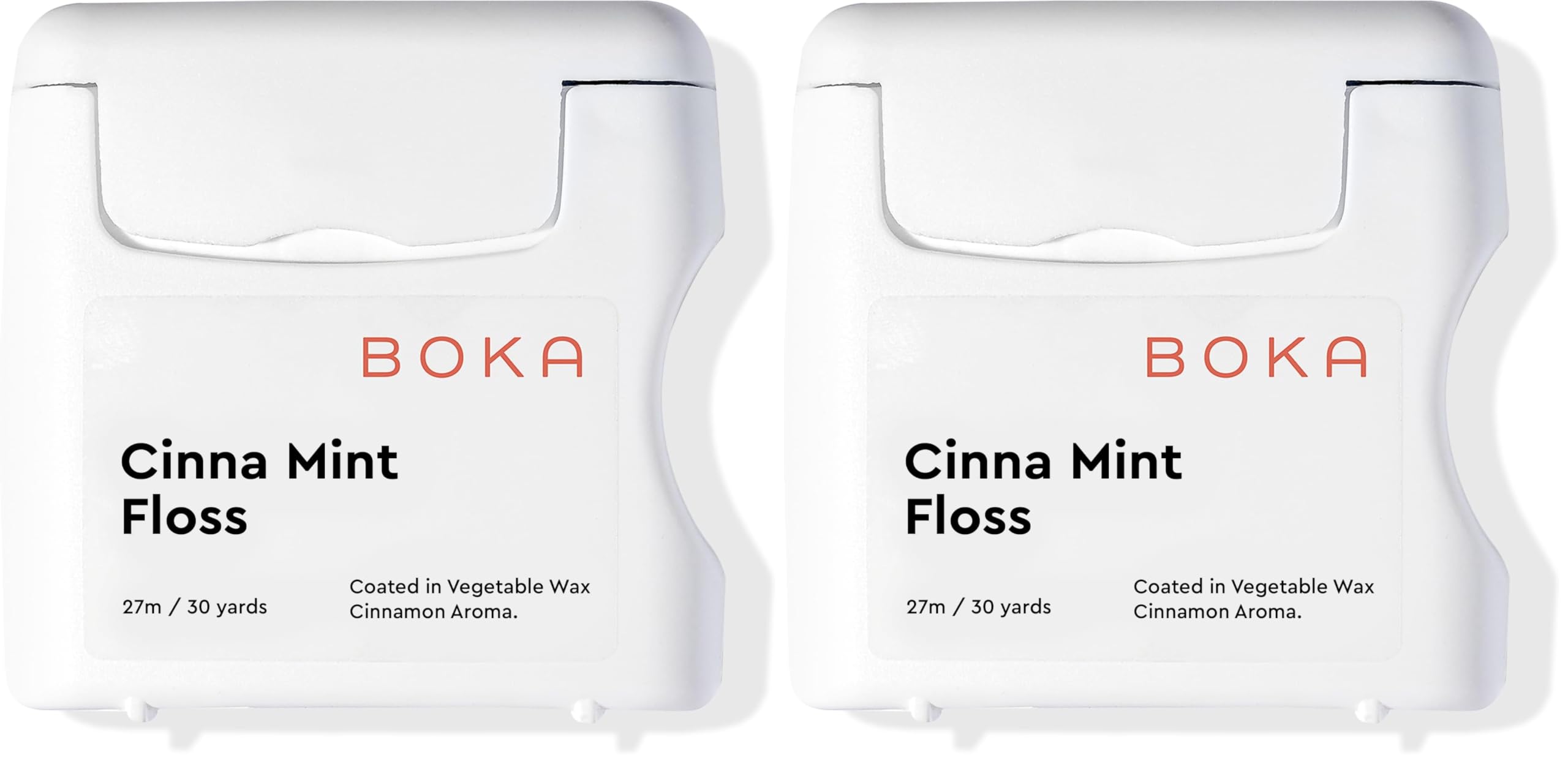 Boka Cinna Mint woven dental floss packaging – 2-pack