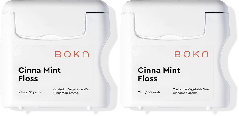 Boka Cinna Mint woven dental floss packaging – 2-pack