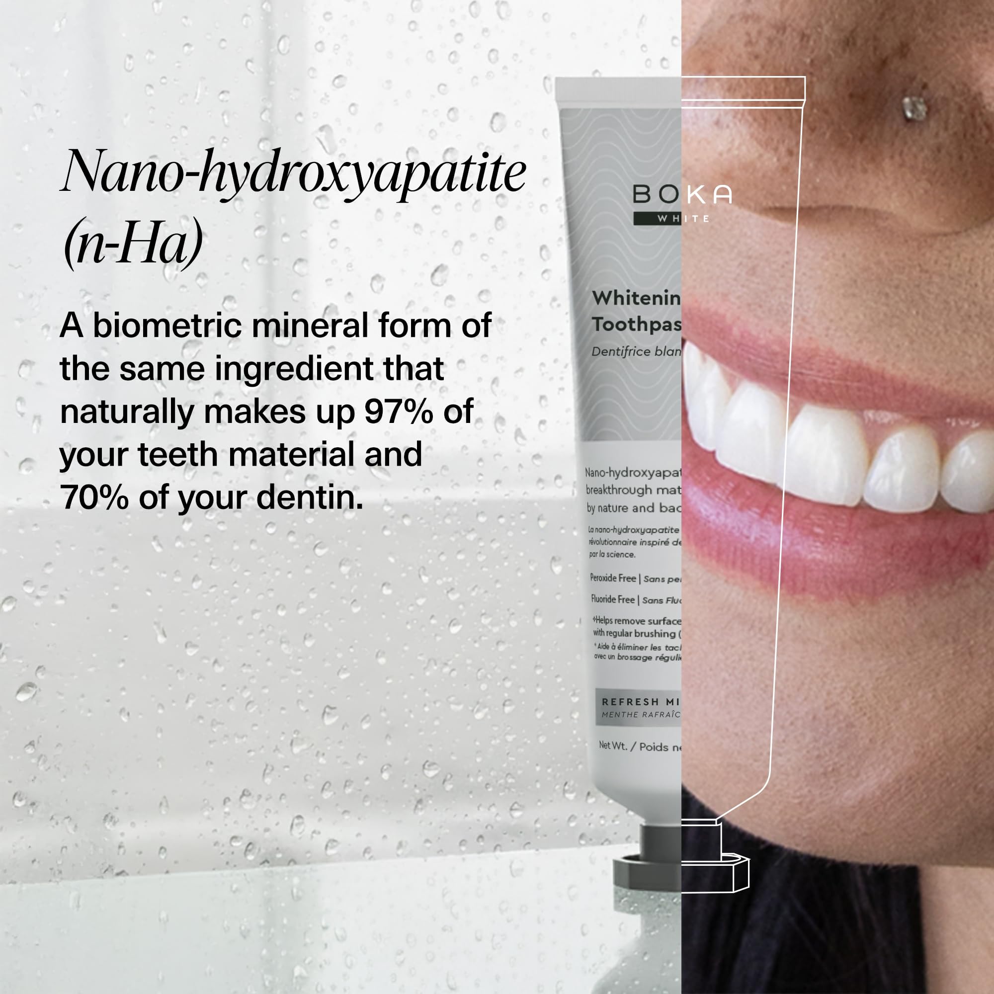 Gentle toothpaste suitable for sensitive teeth
