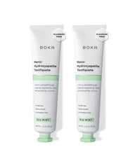 Hero image: Boka fluoride-free toothpaste Ela Mint two-pack with packaging