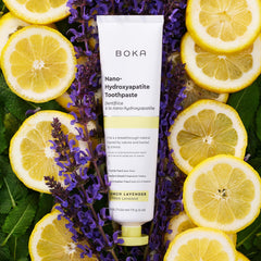 Boka fluoride-free toothpaste Lemon Lavender 4 oz 3-pack – side view