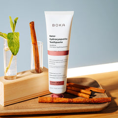 Close-up of Nano Hydroxyapatite toothpaste texture