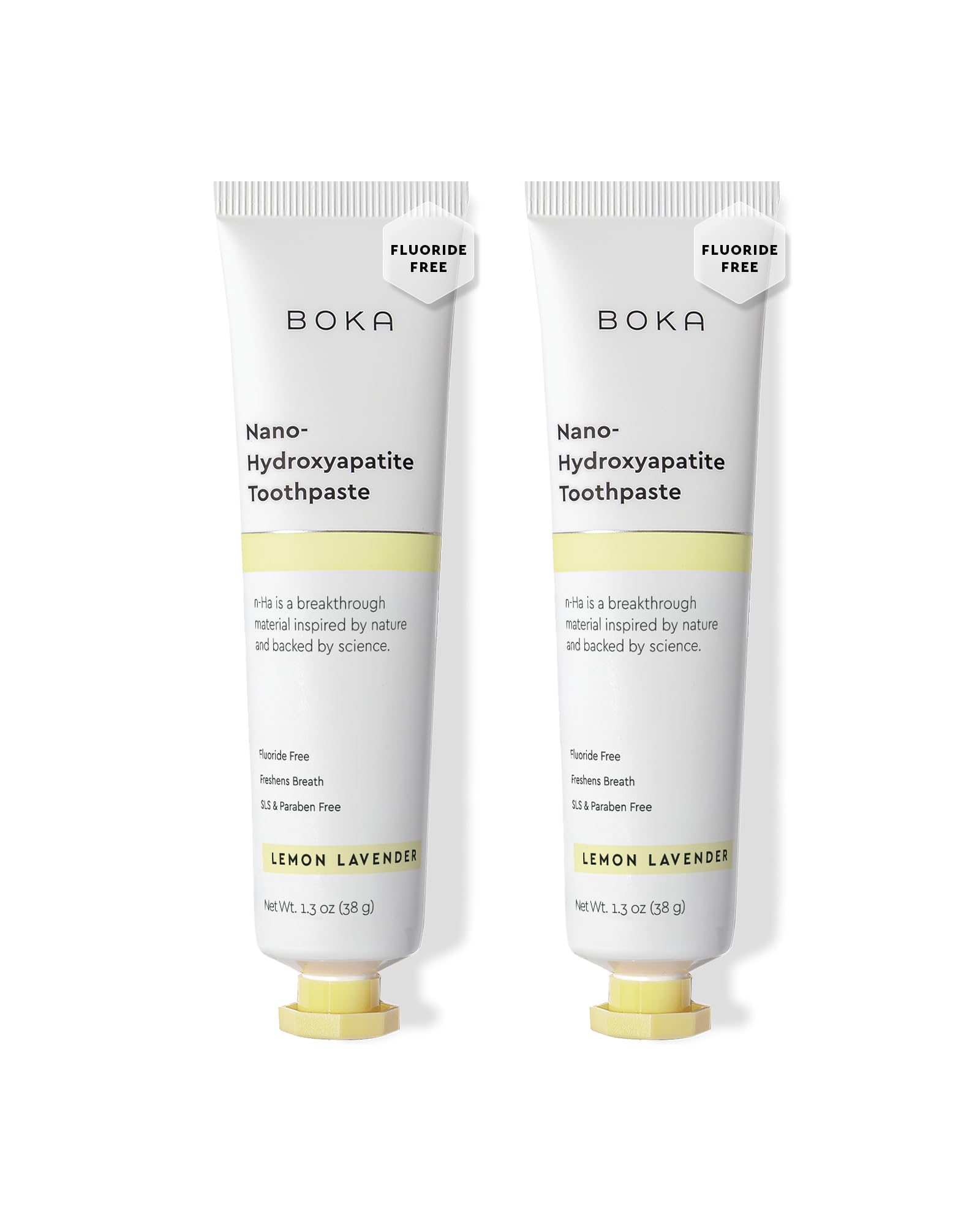 Boka nano-hydroxyapatite toothpaste Lemon Lavender hero image