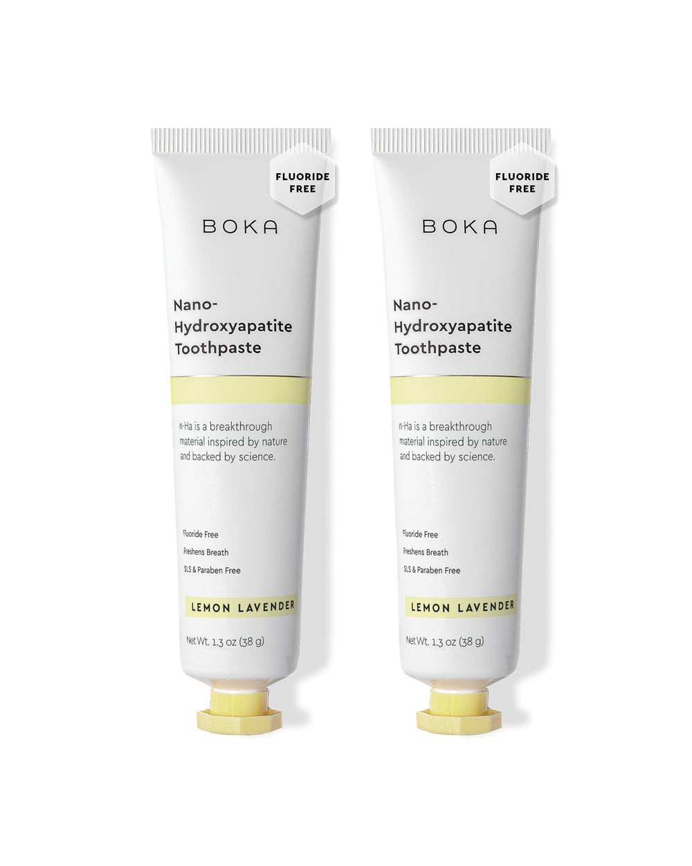 Boka nano-hydroxyapatite toothpaste Lemon Lavender hero image