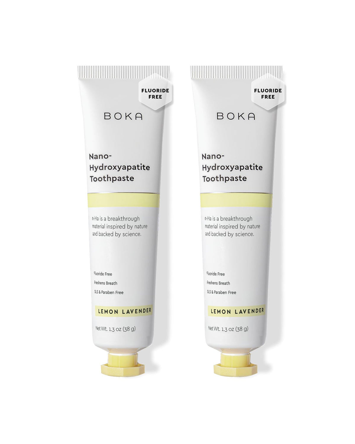 Boka nano-hydroxyapatite toothpaste Lemon Lavender hero image