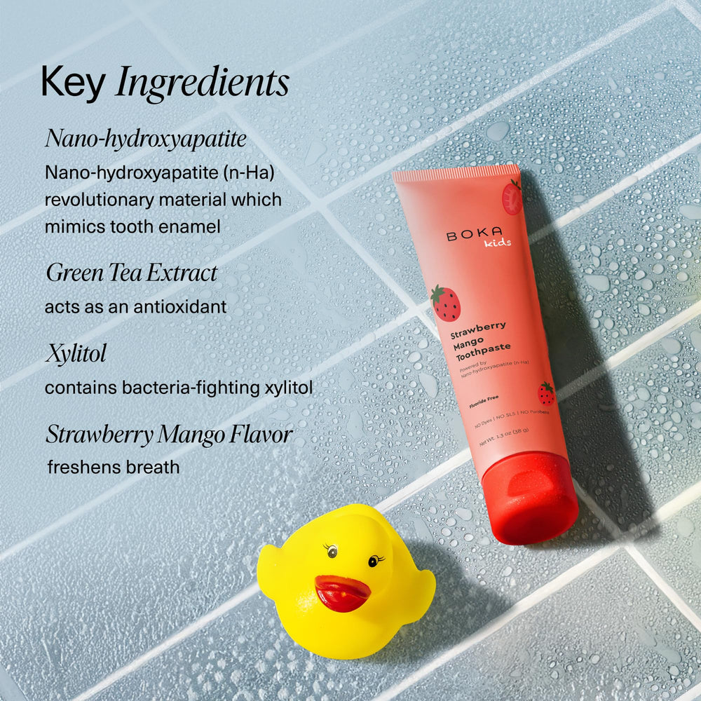 Strawberry Mango flavor toothpaste 1.3 oz tube