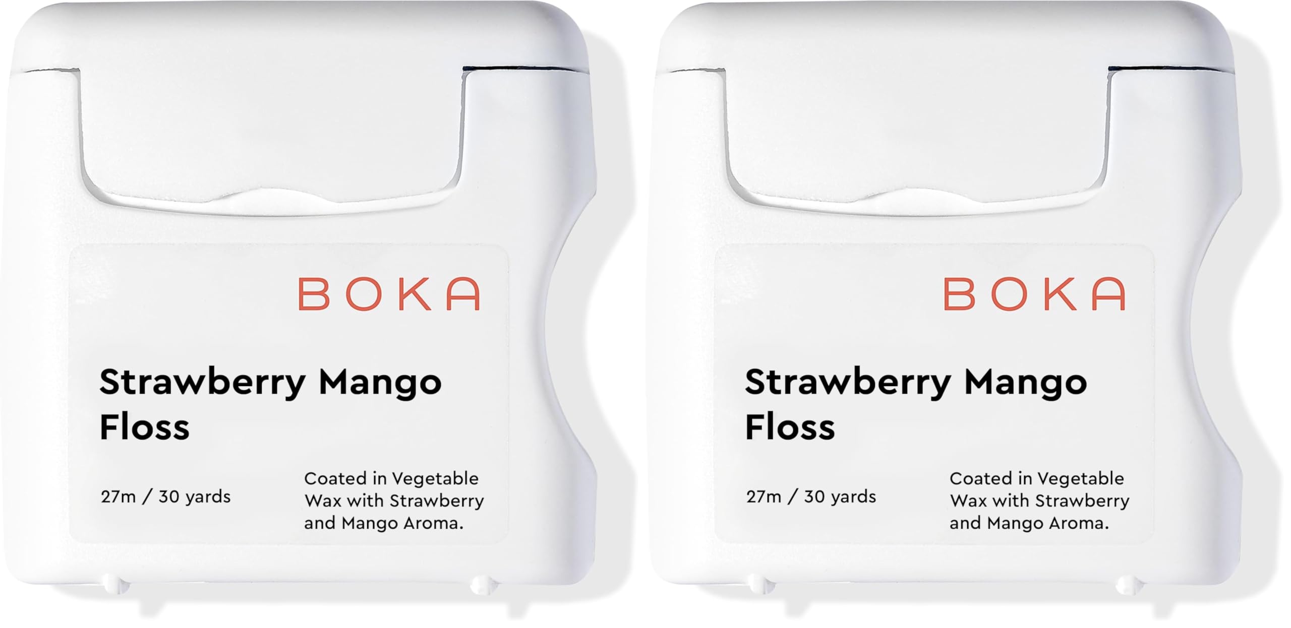 Boka Strawberry Mango Woven Dental Floss packaging – pack of 2