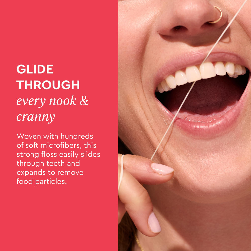 Vegetable wax-based dental floss concept