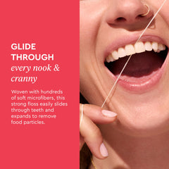 Vegetable wax-based dental floss concept