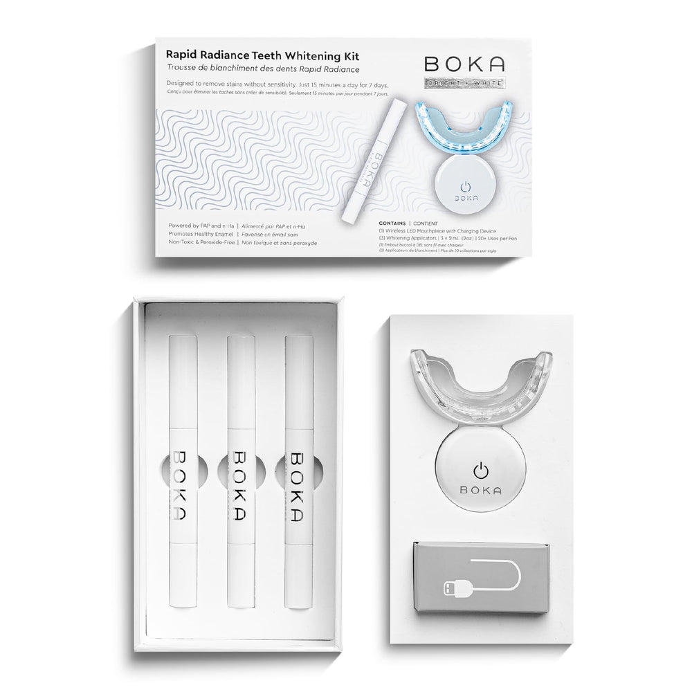 Boka Teeth Whitening Kit 3-Pack Refills with LED light