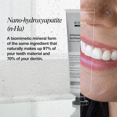 Toothpaste for sensitive teeth being used
