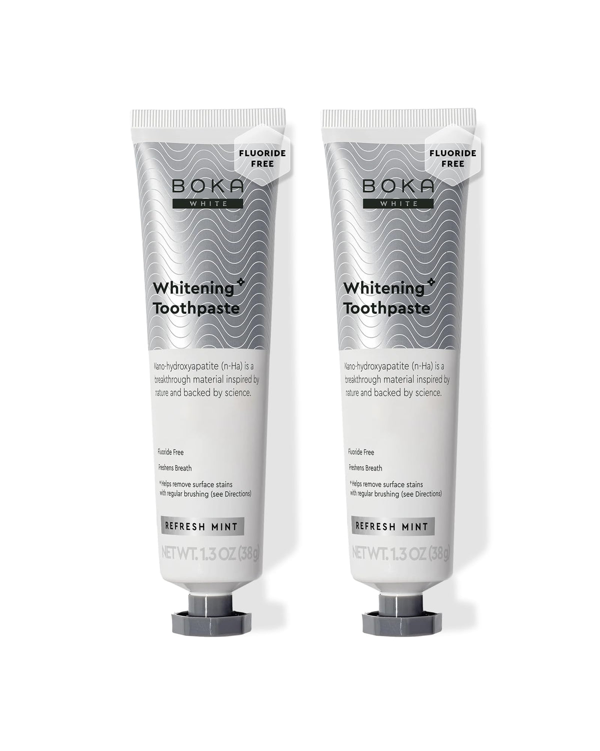 Boka Nano Hydroxyapatite fluoride-free toothpaste tube with mint flavor